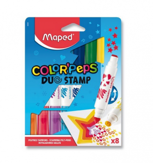 Popisovač MAPED Color Peps Duo Stamp/sada 8ks