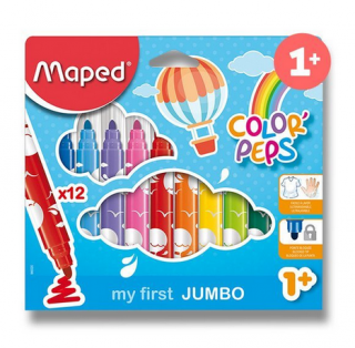 Popisovač MAPED Color Peps Jumbo/sada 12ks