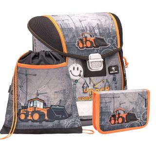 Školský set BELMIL Excavator Grey 3-dielny