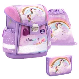 Školský set BELMIL Rainbow Unicorn 3-dielny