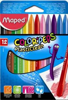 Voskovky MAPED Color Peps/12 rôznych farieb