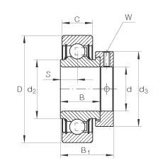 Ložisko RAE 40 NPP C5