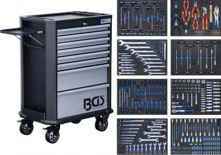 BGS 4007 | Dielenský vozík | 8 zásuviek | s 299 nástrojmi