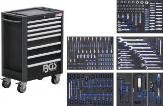 BGS 4113 | Dielenský vozík Profi Standard | 8 zásuviek | s 234 nástrojmi