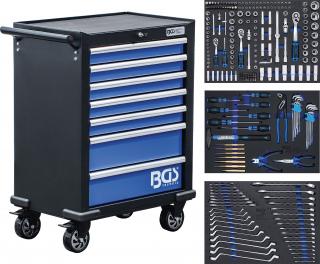 BGS 4207 | Dielenský vozík | 7 zásuviek | s 263 nástrojmi