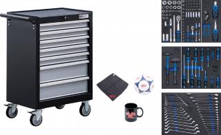 BGS 6065 | Dielenský vozík | 7 zásuviek | so 129 nástrojmi
