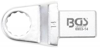 BGS 6903-14 | Nástrčný očkový kľúč | 14 mm | upnutie 14 x 18 mm