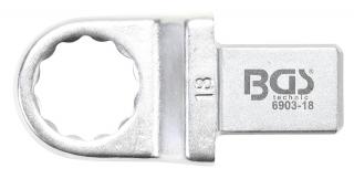BGS 6903-18 | Nástrčný očkový kľúč | 18 mm | upnutie 14 x 18 mm