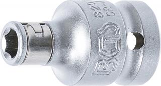 BGS8201 | Adaptér bitov s upevňovacou guľôčkou | pohon 12,5 mm (1/2 ) | vnútorný šesťhran 6,3 mm (1/4 )
