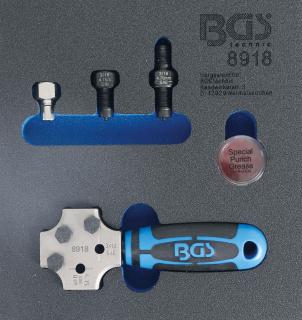 BGS8918 | Zásobník na náradie 1/6: Nástroj na drážkovanie | SEA a DIN 4,75 mm (3/16 )