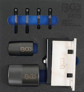 BGS9605 | Zásobník nástrojov 1/6: Sada nástrojov na uchytenie vačkového hriadeľa a tesniacich krúžkov kľukového hriadeľa | pre Ford & Volvo 2.5 Turbo