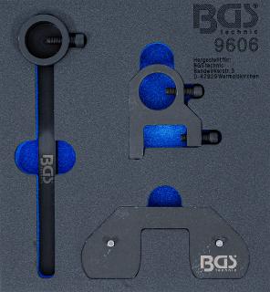 BGS9606 | Zásobník nástrojov 1/6: Sada nástrojov na nastavenie vyvažovacieho hriadeľa | pre vznetové motory Land Rover, Citroen, Mitsubishi, Peugeot,…