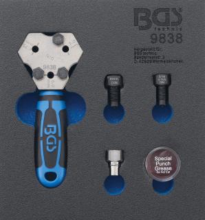 BGS9838 | Zásobník na náradie 1/6: Drážkovací nástroj | SAE a DIN 4,75 / 5 / 6 mm