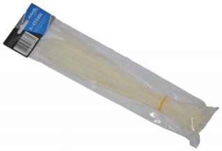 Elektrikárske sťahovacie pásky - zdrhovačky, 50 ks, biele, Asta, A-CT53W