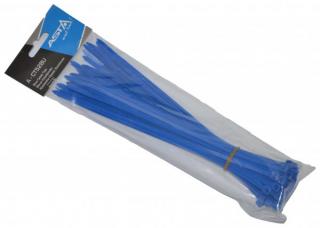 Elektrikárske sťahovacie pásky - zdrhovačky, 50 ks, modré Asta, A-CT52BU