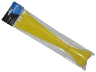 Elektrikárske sťahovacie pásky - zdrhovačky, 50 ks, žlté,  Asta, A-CT53Y