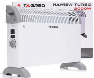 Tagred TA901W, Elektrický konvektor s termostatom 2 000 W, turbo fúkanie, biely
