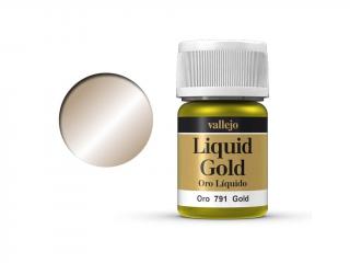 Farba Vallejo Liquid 70791 Gold (Alcohol Based) (35ml)