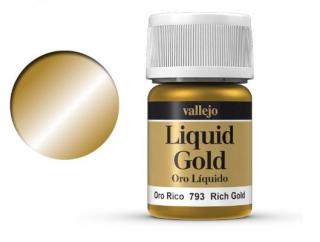 Farba Vallejo Liquid 70793 Rich Gold (Alcohol Based) (35ml)