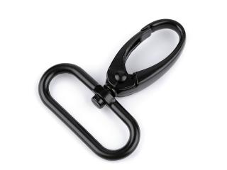 Kovová karabína čierna prievlak 32 mm Balenie: 1 ks, Variant: čierny lak