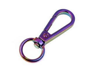 Kovová karabína dúhová prievlak 12 mm Balenie: 1 ks, Variant: multikolor