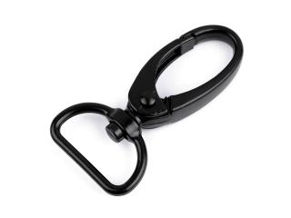 Kovová karabína prievlak 20 mm Balenie: 2 ks, Variant: 6 čierny lak