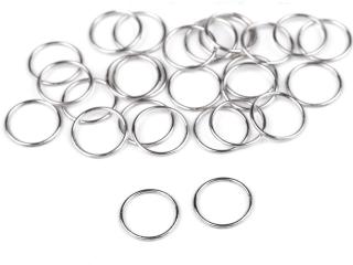 Krúžok prateľný Ø6; Ø8; Ø10; Ø12; Ø14 mm Balenie: 50 ks, Variant: 3 (Ø10 mm) nikel