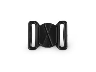 Plavkové zapínanie šírka 20 mm plastové Balenie: 5 pár, Variant: 2 čierna