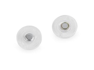 Skryté magnetické zapínanie na našitie Ø8 mm Balenie: 2 pár, Variant: 1 Transparent okrúhle