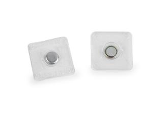 Skryté magnetické zapínanie na našitie Ø8 mm Balenie: 2 pár, Variant: 2 Transparent štvorec