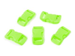 Spona trojzubec prehnutá mini šírka 10 mm Balenie: 10 pár, Variant: 5 Green Yelow