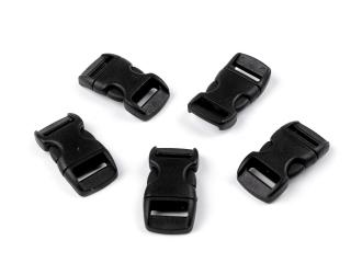 Spona trojzubec prehnutá mini šírka 10 mm Balenie: 10 pár, Variant: 6 čierna