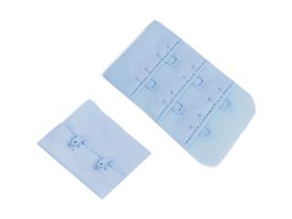Zapínanie na podprsenky, plyš šírka 32 mm dvojradové Balenie: 1 pár, Variant: 4 modrá svetlá