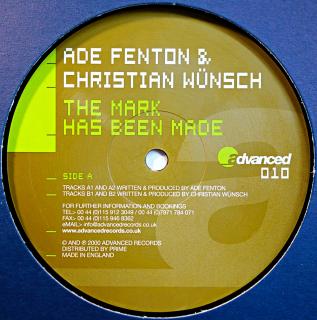 12  Ade Fenton &amp; Christian Wünsch ‎– The Mark Has Been Made (Na desce jemné vlásenky, mírně ohraná. Obal v pěkném stavu.)
