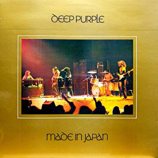 2xLP Deep Purple ‎– Made In Japan (První deska je v pěkném stavu s jemnými vlásenkami, hraje perfektně a čistě. Na druhé desce je několik výraznějších oděrek, ale hraje dobře s mírným praskotem. Rozevírací obal je krásný a lesklý, pouze velmi lehké stopy 