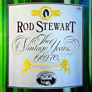 2xLP Rod Stewart ‎– The Vintage Years 1969-70 (Desky jsou ve velmi pěkném stavu, jen pár jemných vlásenek. Rozevírací obal mírně obnošený s lehce odřenými hranami.)