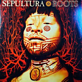 2xLP Sepultura ‎– Roots (Desky jsou mírně ohrané s vlásenkami. Zvuk je ok, pouze mírný praskot v tichých pasážích. Rozevírací obal je v perfektním stavu.)