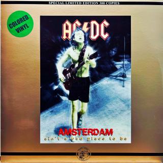 LP AC/DC – Amsterdam Ain't A Bad Place To Be (Zelený průsvitný vinyl. Včetně orig. vnitřní obal s potiskem. Top stav i zvuk!)