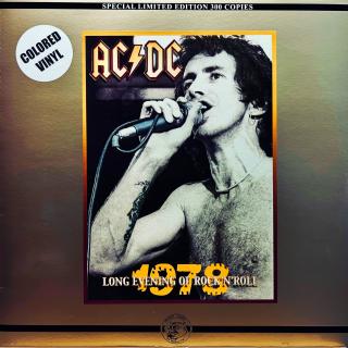 LP AC/DC – Long Evening Of Rock'n'Rol (Bílý vinyl. Včetně orig. vnitřní obal s potiskem. Top stav i zvuk!)