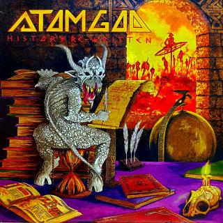 LP Atom God – History Re-written (Včetně orig. vnitřní obal s potiskem. Pěkný stav i zvuk!)