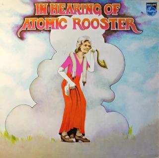 LP Atomic Rooster ‎– In Hearing Of (Deska je už trochu ohraná, hodně vlásenek a výraznější praskot v tichých pasážích. Rozevírací obal je mírně obnošený s obroušenými hranami, potisk je ok.)