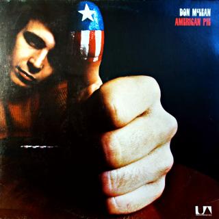 LP Don McLean ‎– American Pie (Na desce pouze jemné vlásenky. Obal také jen lehce obnošený.)