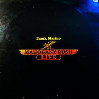LP Frank Marino &amp; Mahogany Rush ‎– Live (Na desce pouze jemné vlásenky. Obal má obroušené hrany, na dvou místech vyztužené lep. páskou. Potisk je ok.)