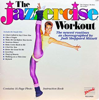 LP Judi Sheppard Missett – The Jazzercise Workout (Včetně letáku a brožury (16 stran, svázáno). Top stav i zvuk.)