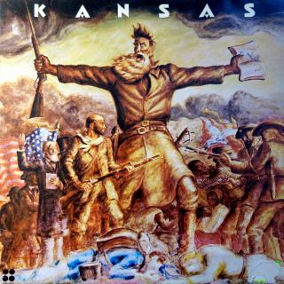 LP Kansas ‎– Kansas (Deska je trochu ohraná s vlásenkami. Obal mírně obnošený s odřenými hranami.)