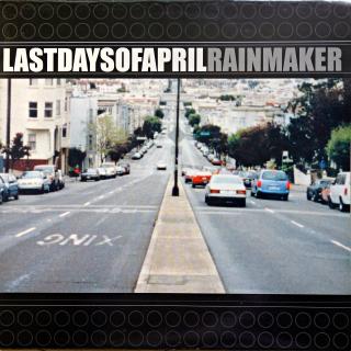 LP Last Days Of April ‎– Rainmaker (Čirý zelený vinyl s černým mramorováním. Včetně insertu (4 strany). Limited Edition 159 kusů. Numbered 132/159. Na desce pouze jemné vlásenky. Obal je ve velmi dobrém stavu.)