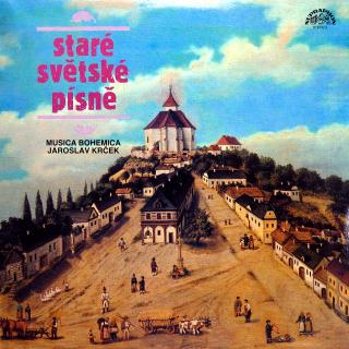 LP Musica Bohemica, Jaroslav Krček - Staré Světské Písně (Včetně přílohy. Velmi pěkný stav i zvuk!)