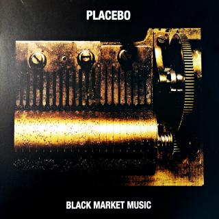 LP Placebo ‎– Black Market Music (Zlatý mramorovaný vinyl, Limited Edition, Reissue, Remastered, 180 Gramů. Deska i rozevírací obal jsou v perfektním stavu. Pět procent dolů dávám proto, že není zataveno ve fólii.)