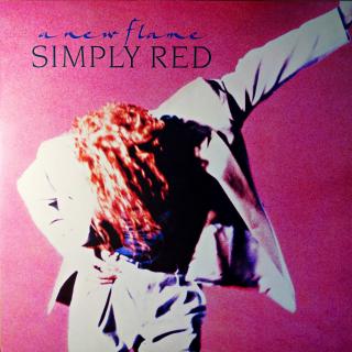 LP Simply Red ‎– A New Flame (Na desce jemné vlásenky a drobná oděrka. Obal v bezvadném stavu.)