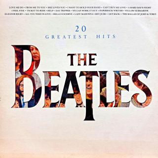 LP The Beatles ‎– 20 Greatest Hits (Orig. vnitřní obal s potiskem.)
